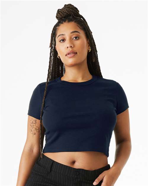 BELLA  CANVAS 1010 Women's Micro Rib Baby Tee - Front view