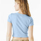 BELLA  CANVAS 1010 Women's Micro Rib Baby Tee - Back view