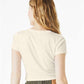 BELLA  CANVAS 1010 Women's Micro Rib Baby Tee - Back view