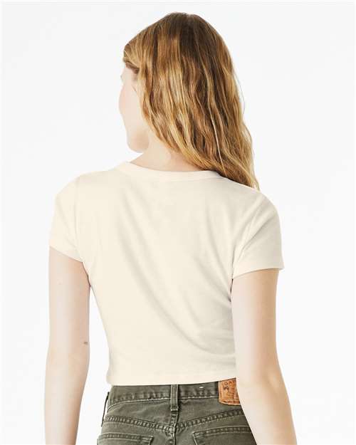 BELLA  CANVAS 1010 Women's Micro Rib Baby Tee - Back view