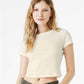 BELLA  CANVAS 1010 Women's Micro Rib Baby Tee - Front view