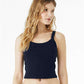 BELLA  CANVAS 1012 Women's Micro Rib Spaghetti Strap Tank - Front view