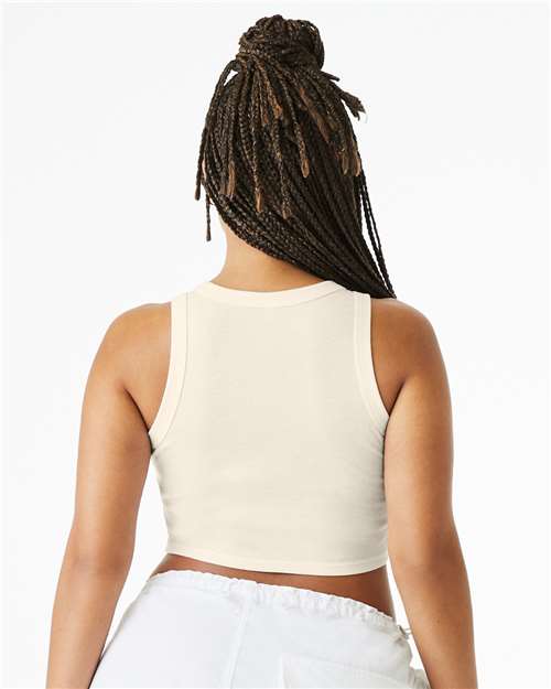 BELLA  CANVAS 1019 Women's Micro Rib Racer Tank - Back view