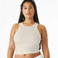 BELLA  CANVAS 1019 Women's Micro Rib Racer Tank - Front view