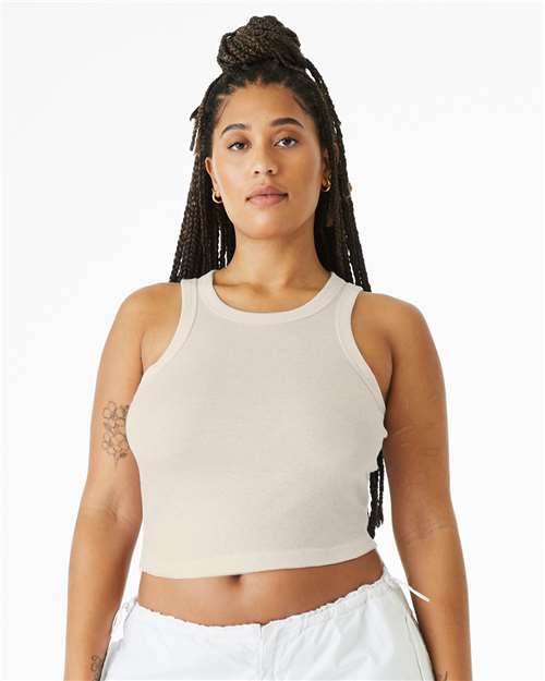 BELLA  CANVAS 1019 Women's Micro Rib Racer Tank - Front view