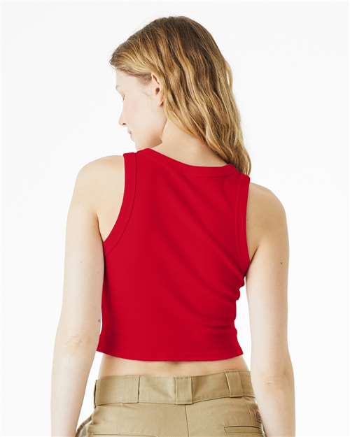 BELLA  CANVAS 1019 Women's Micro Rib Racer Tank - Back view