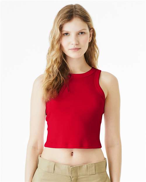 BELLA  CANVAS 1019 Women's Micro Rib Racer Tank - Front view