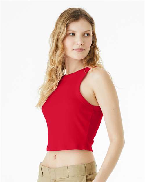 BELLA  CANVAS 1019 Women's Micro Rib Racer Tank - Side view
