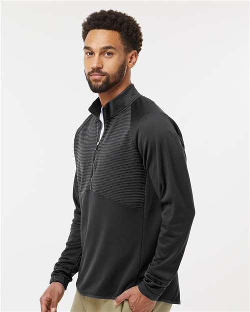 Adidas A587 Men's Performance Quarter-Zip Pullover - Side view