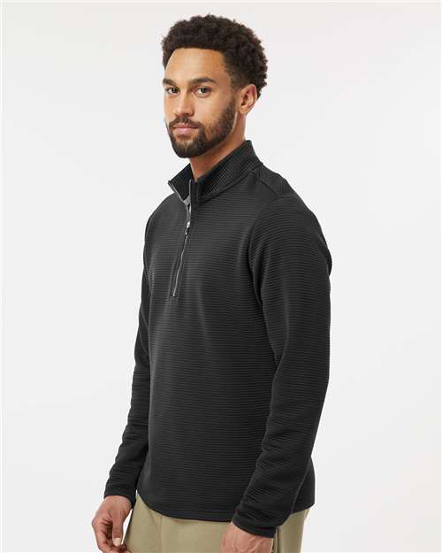 Adidas A588 Men's Spacer Quarter-Zip Pullover - Side view