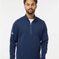 Adidas A588 Men's Spacer Quarter-Zip Pullover - Front view