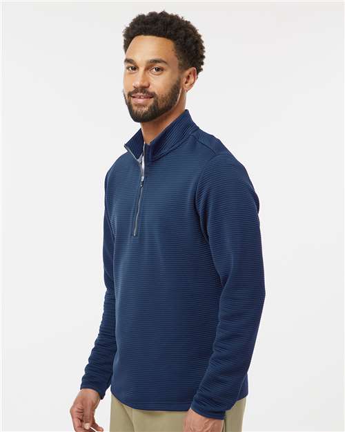 Adidas A588 Men's Spacer Quarter-Zip Pullover - Side view