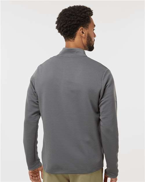 Adidas A588 Men's Spacer Quarter-Zip Pullover - Back view