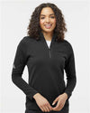 Adidas A589 Women's Spacer Quarter-Zip Pullover - Front view