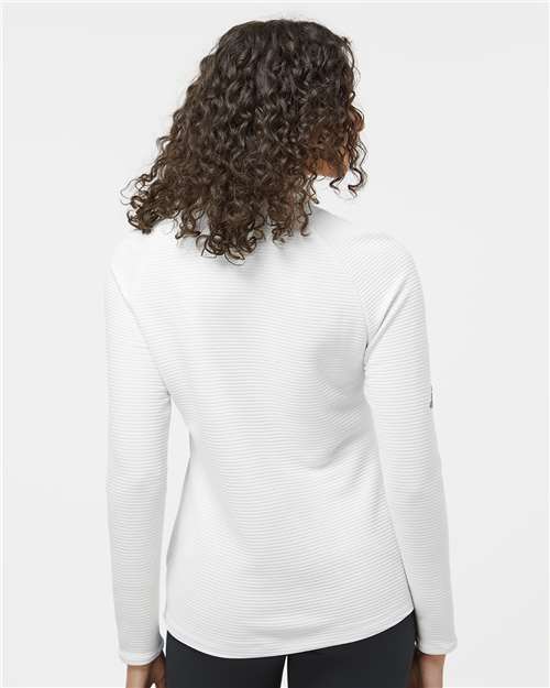 Adidas A589 Women's Spacer Quarter-Zip Pullover - Back view