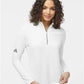 Adidas A589 Women's Spacer Quarter-Zip Pullover - Front view