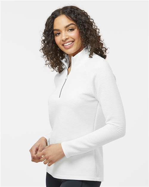 Adidas A589 Women's Spacer Quarter-Zip Pullover - Side view