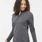 Adidas A589 Women's Spacer Quarter-Zip Pullover - Side view