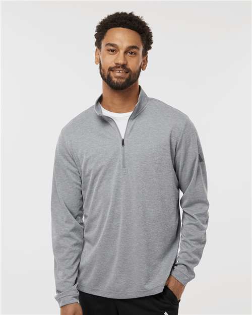 Adidas A401 Men's Ultimate365 Lightweight Quarter-Zip Pullover - Front view