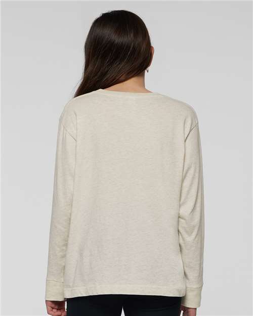LAT 6201 Youth Fine Jersey Long Sleeve Tee - Back view