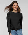 LAT 3528 Women's Relaxed Boxy Crewneck Sweatshirt - Front view