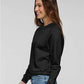 LAT 3528 Women's Relaxed Boxy Crewneck Sweatshirt - Side view