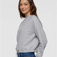 LAT 3528 Women's Relaxed Boxy Crewneck Sweatshirt - Side view