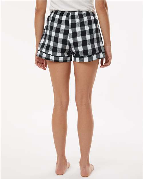 Boxercraft BW6501 Women's Flannel Shorts - Back view