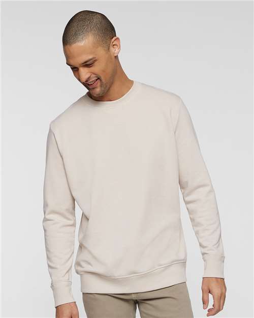 LAT 6935 Unisex Vintage Wash Crewneck Sweatshirt - Front view