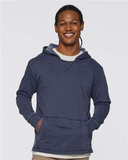 LAT 6936 Unisex Vintage Wash Hoodie Sweatshirt - Front view