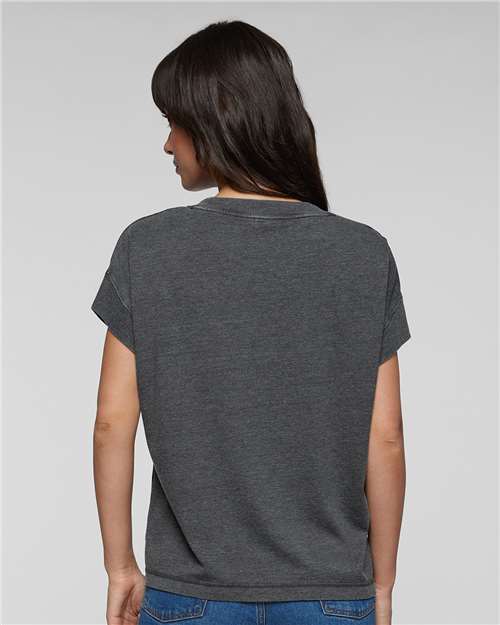 LAT 3502 Women's Vintage Wash Tee - Back view