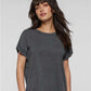 LAT 3502 Women's Vintage Wash Tee - Front view