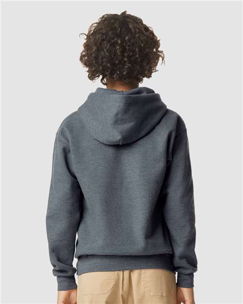 Gildan SF500B Youth Softstyle? Midweight Hooded Sweatshirt - Back view