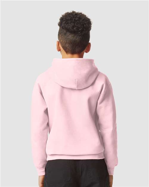 Gildan SF500B Youth Softstyle? Midweight Hooded Sweatshirt - Back view