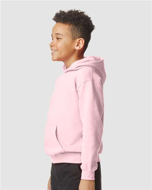 Gildan SF500B Youth Softstyle? Midweight Hooded Sweatshirt - Side view