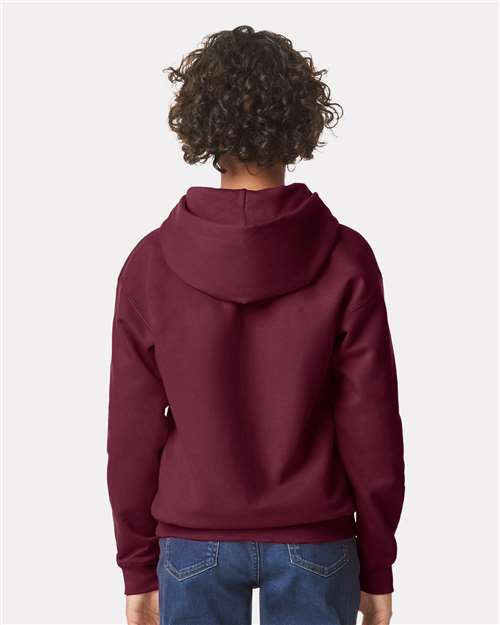 Gildan SF500B Youth Softstyle? Midweight Hooded Sweatshirt - Back view