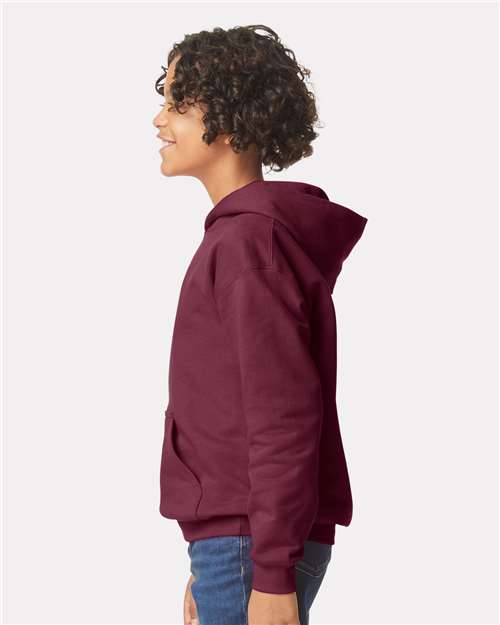 Gildan SF500B Youth Softstyle? Midweight Hooded Sweatshirt - Side view