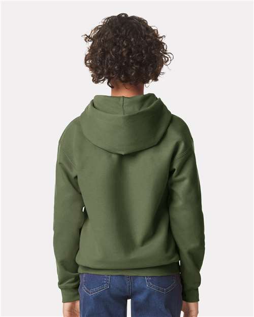 Gildan SF500B Youth Softstyle? Midweight Hooded Sweatshirt - Back view