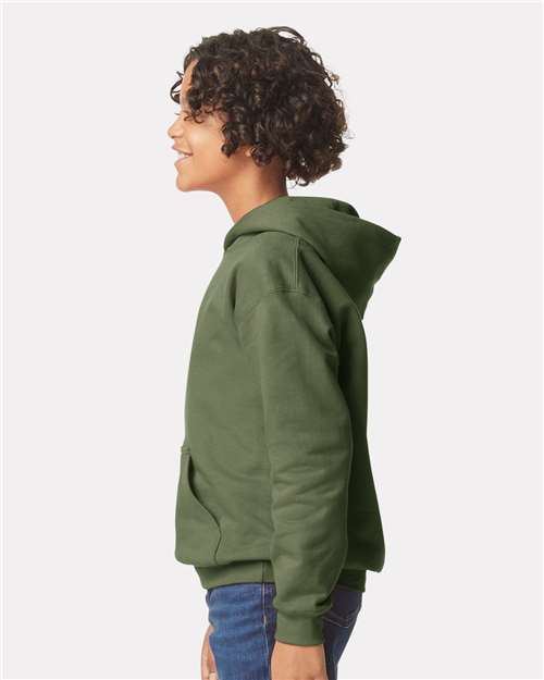 Gildan SF500B Youth Softstyle? Midweight Hooded Sweatshirt - Side view