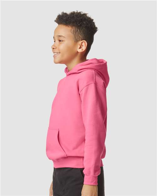Gildan SF500B Youth Softstyle? Midweight Hooded Sweatshirt - Side view