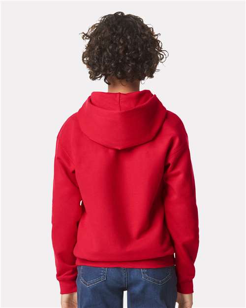 Gildan SF500B Youth Softstyle? Midweight Hooded Sweatshirt - Back view