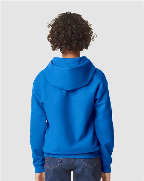 Gildan SF500B Youth Softstyle? Midweight Hooded Sweatshirt - Back view