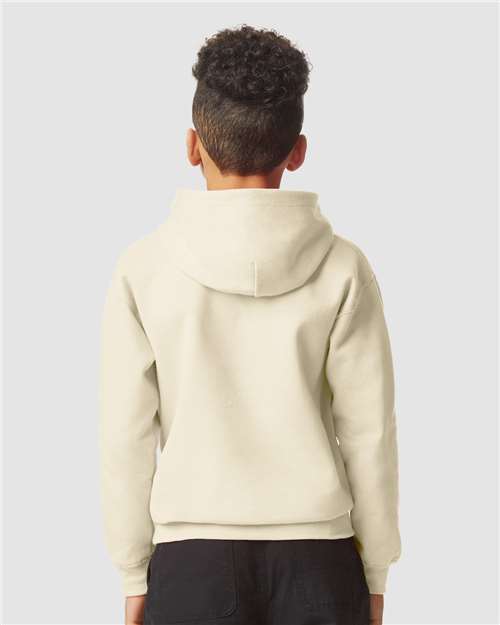 Gildan SF500B Youth Softstyle? Midweight Hooded Sweatshirt - Back view