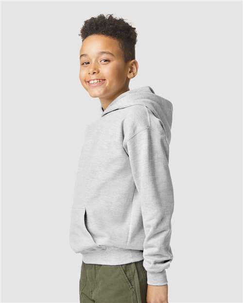 Gildan SF500B Youth Softstyle? Midweight Hooded Sweatshirt - Side view