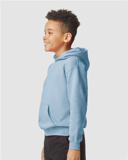 Gildan SF500B Youth Softstyle? Midweight Hooded Sweatshirt - Side view
