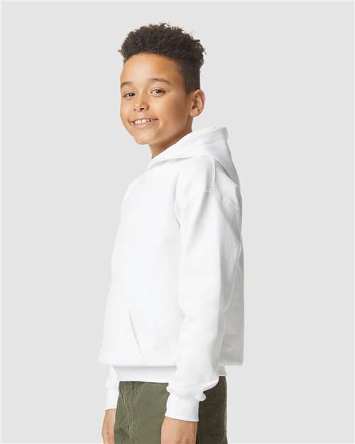 Gildan SF500B Youth Softstyle? Midweight Hooded Sweatshirt - Side view