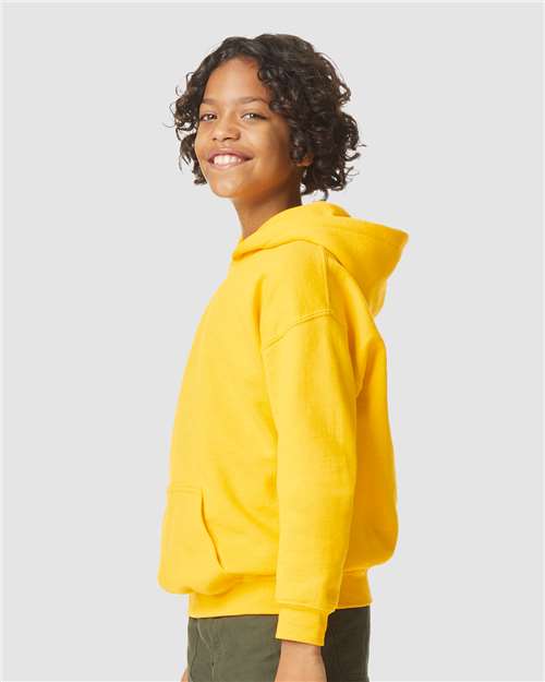 Gildan SF500B Youth Softstyle? Midweight Hooded Sweatshirt - Side view