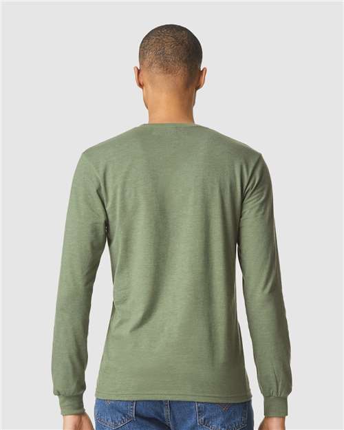 Gildan 64440CVC Unisex Softstyle? CVC Long Sleeve T-Shirt - Back view