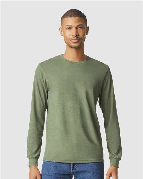 Gildan 64440CVC Unisex Softstyle? CVC Long Sleeve T-Shirt - Front view