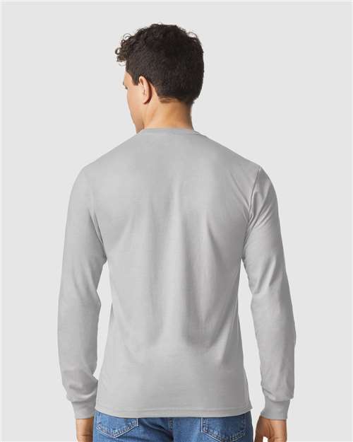Gildan 64440CVC Unisex Softstyle? CVC Long Sleeve T-Shirt - Back view